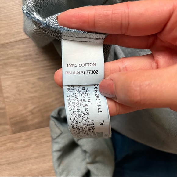 Zara Blue Jean button-up Shirt/Jacket. Women’s size US XS - Picture 9 of 9